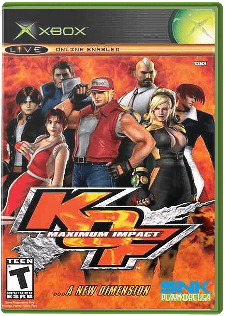 King of Fighters Maximum Impact Maniax box art for Xbox